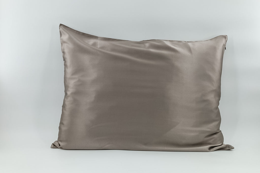 dark gray mulberry silk pillowcase