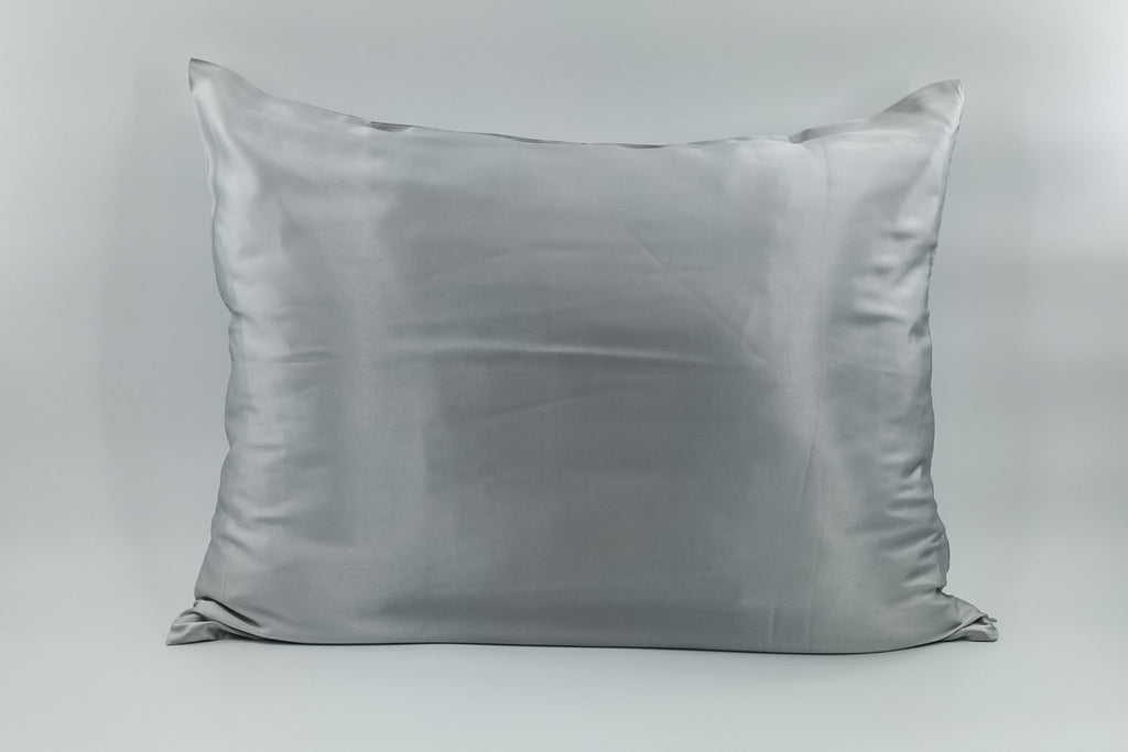 silver mulberry silk pillowcase