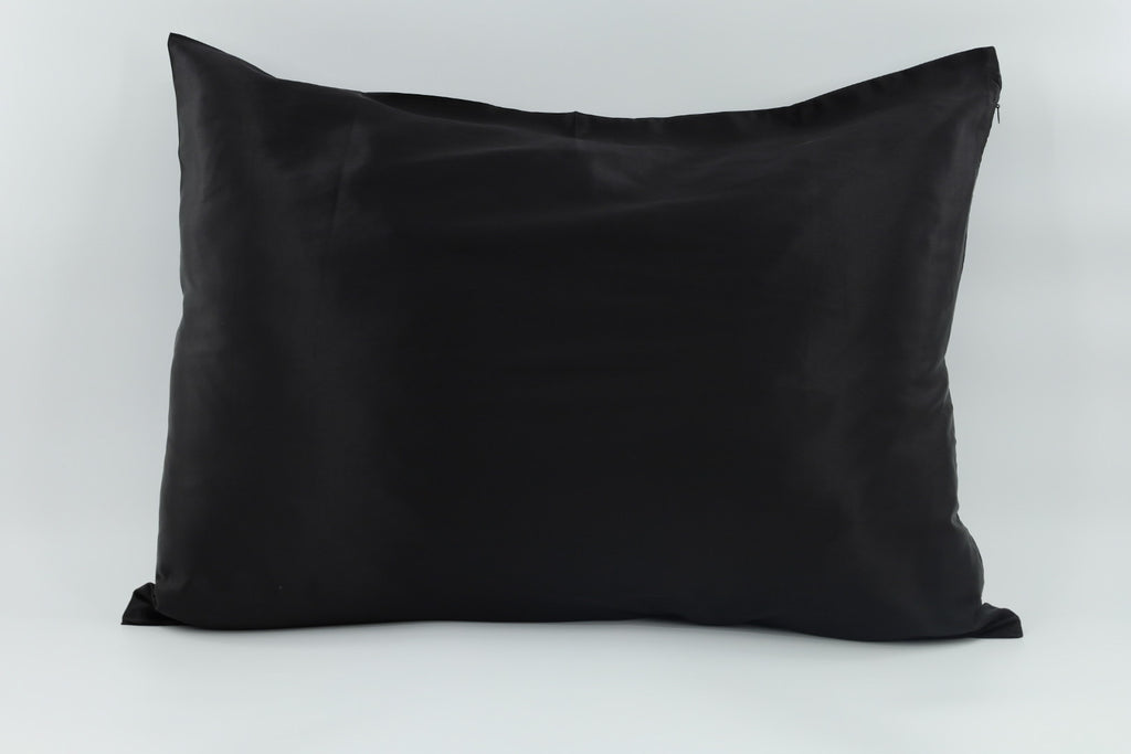 mulberry silk black pillowcase